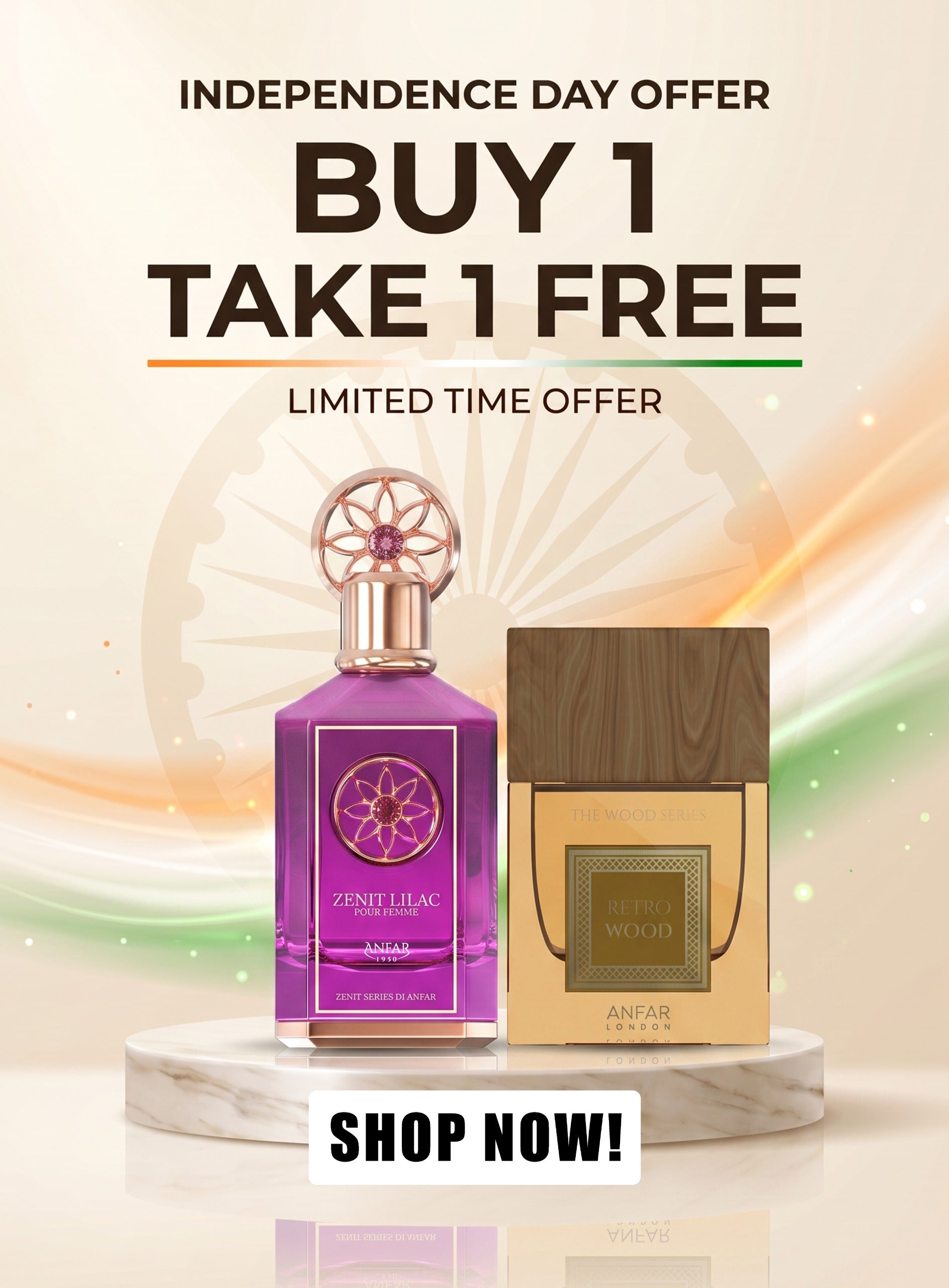 Buy 1 Get 1 Free – Anfar London Retro Wood & Anfar 1950 Zenit Lilac