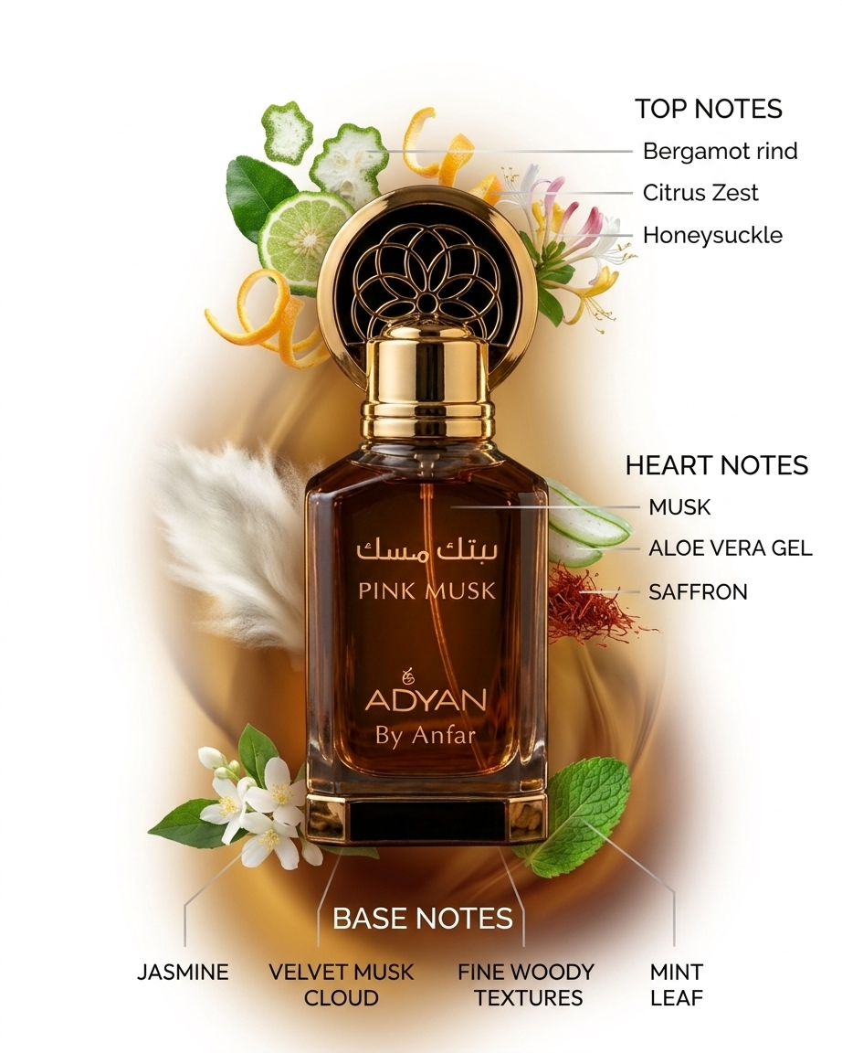 ADYAN PINK MUSK CONCENTRATED PERFUME OIL 12 ML