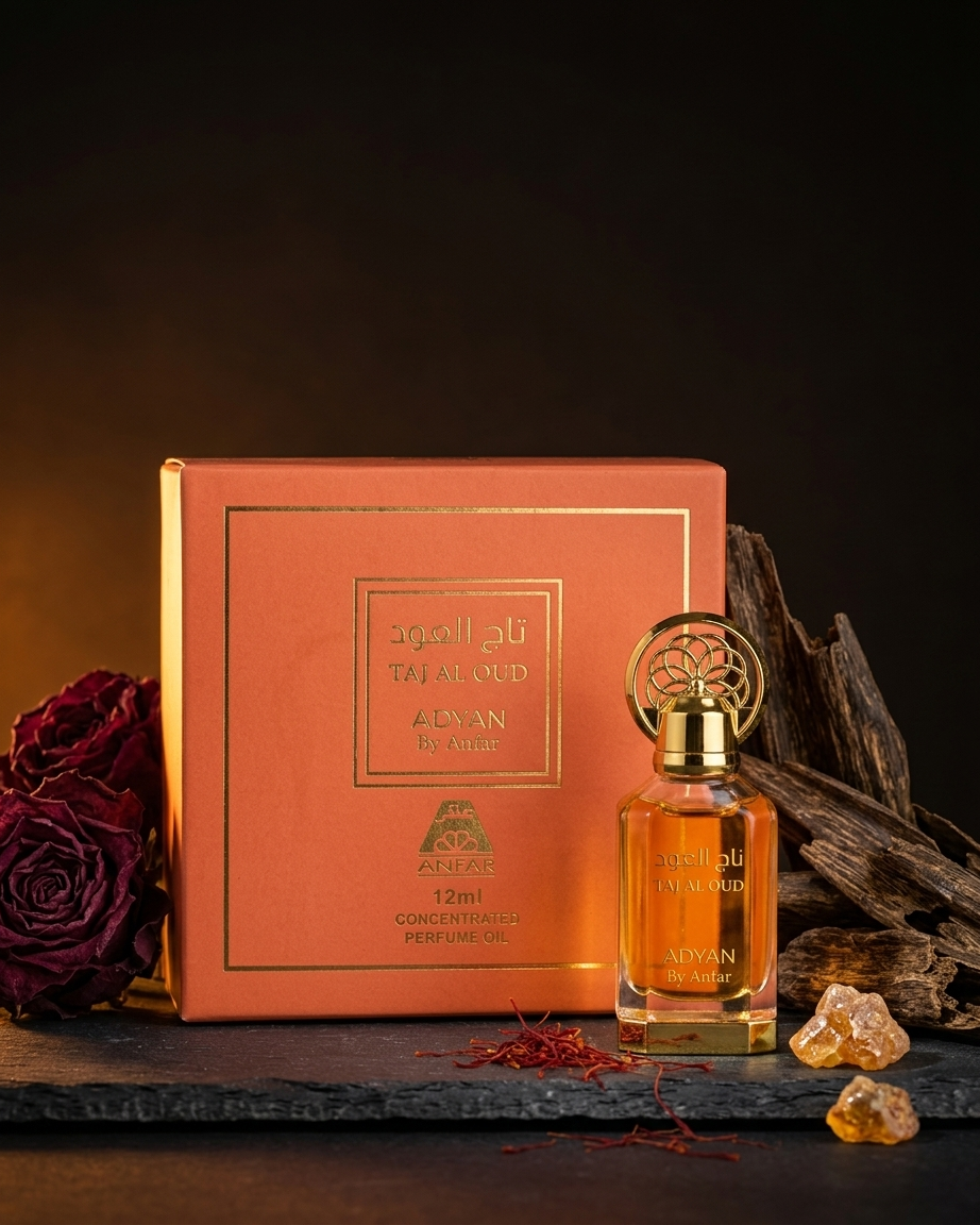TAJ AL OUD ADYAN BY ANFAR CONCENTRATED PERFUME OIL 12ML