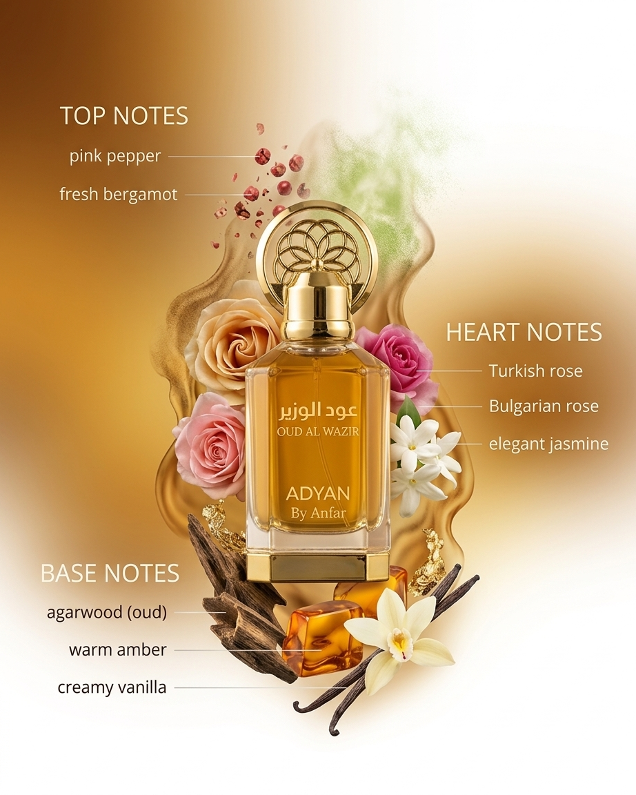 OUD AL WAZIR ADYAN BY ANFAR CONCENTRATED PERFUME OIL 12 ML