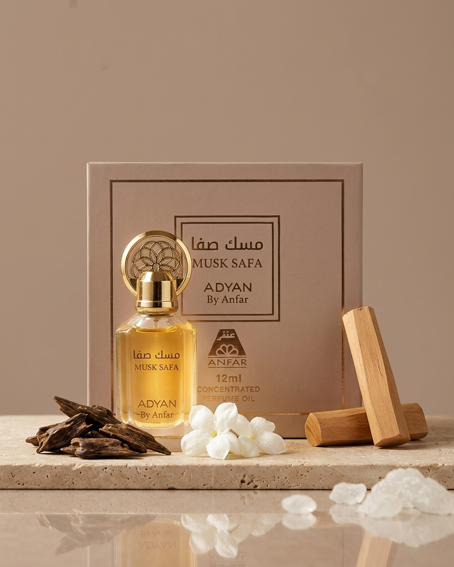 MUSK SAFA ADYAN BY ANFAR CONCENTRATED PERFUME OIL 12 ML