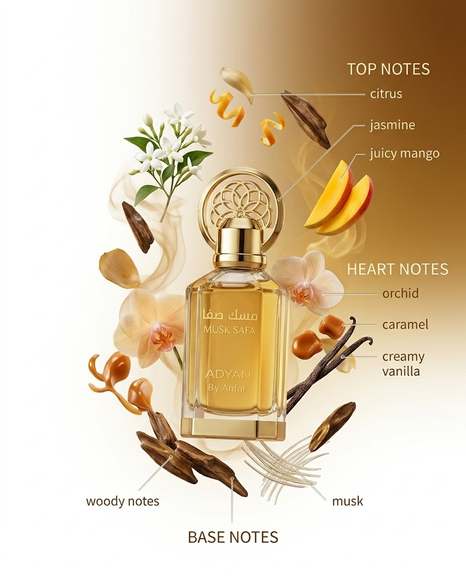 MUSK SAFA ADYAN BY ANFAR CONCENTRATED PERFUME OIL 12 ML