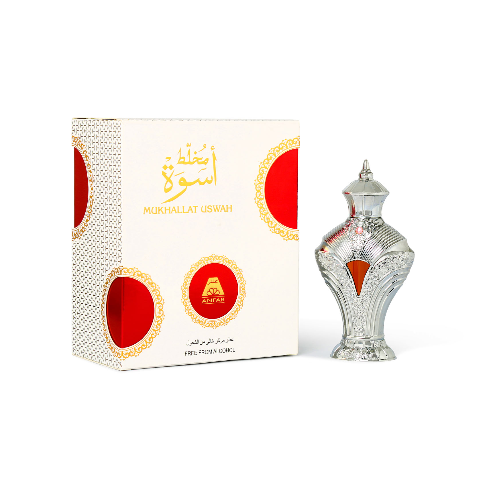 Mukhallat Uswah Concentrated Perfume Free From Alcohol 15ml For Men & Women  By Anfar- Made In Dubai