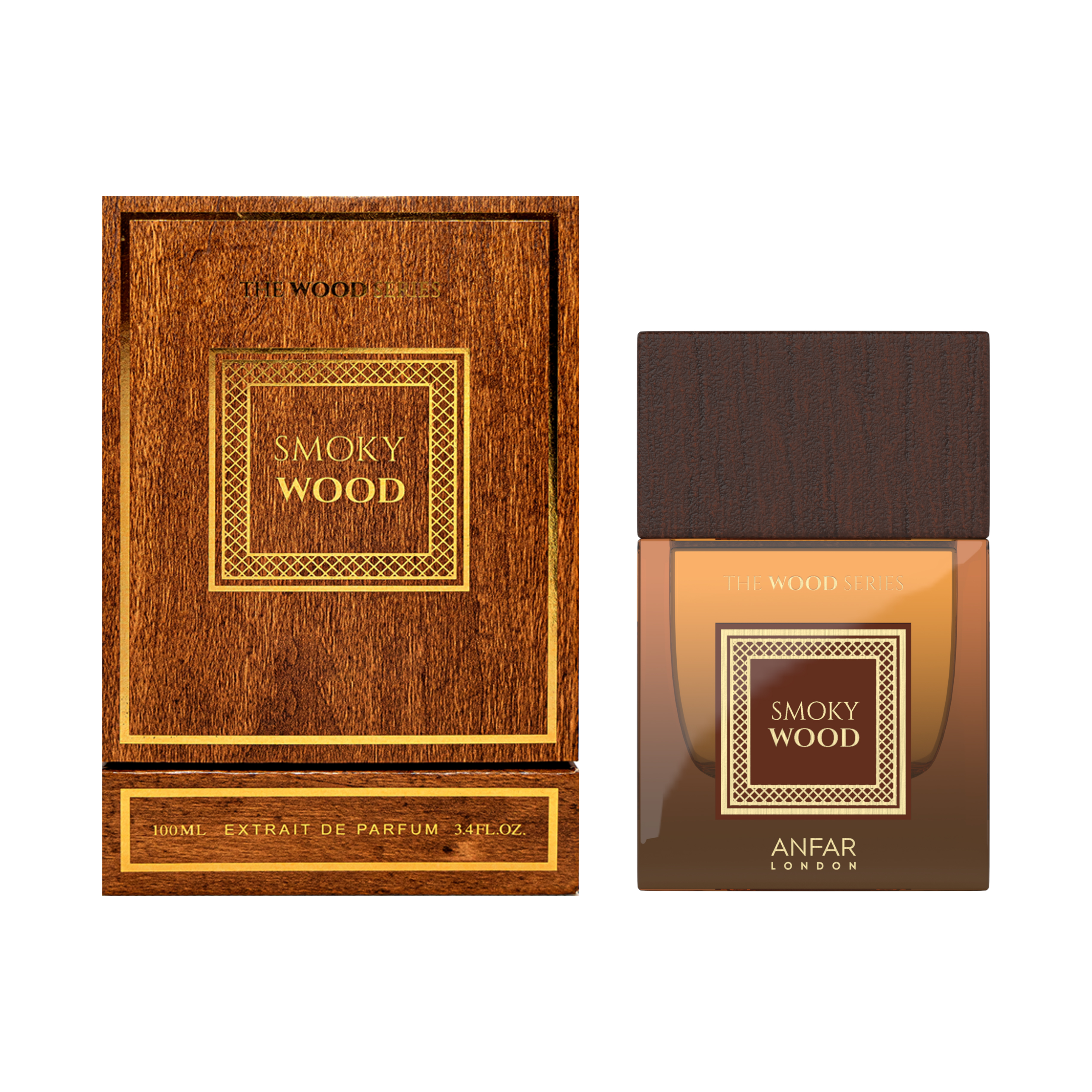 SMOKY WOOD EDP 100ML PERFUME FOR MEN BY ANFAR LONDON